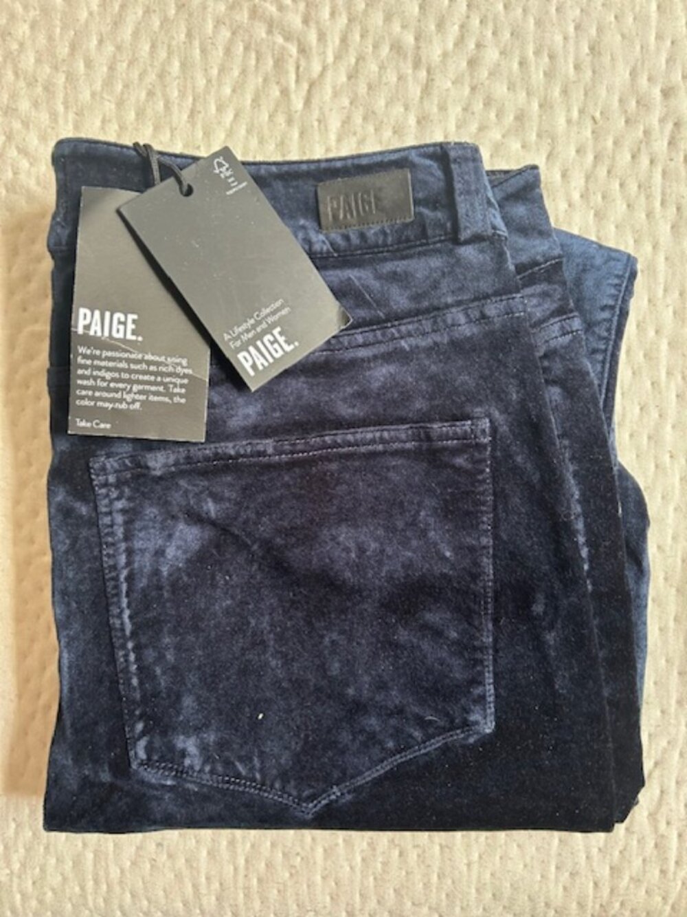 Paige Velvet Pants - NWT - Hoxton - Size 31